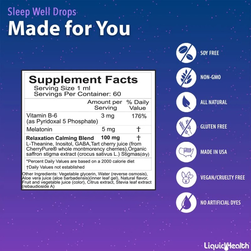 Liquidhealth Vitaminas Líquidas Veganas Para Belleza Y Sueño