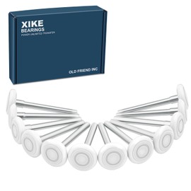XiKe 2" Nylon Garage Door Roller 4" Stem, MAX Quiet, Durable and Waterproof Types, Using 6200-2RS Precision Bearings -12 Pcs.