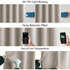 MIULEE Natural Back Tab Blackout Curtains 90 Inches Long 2