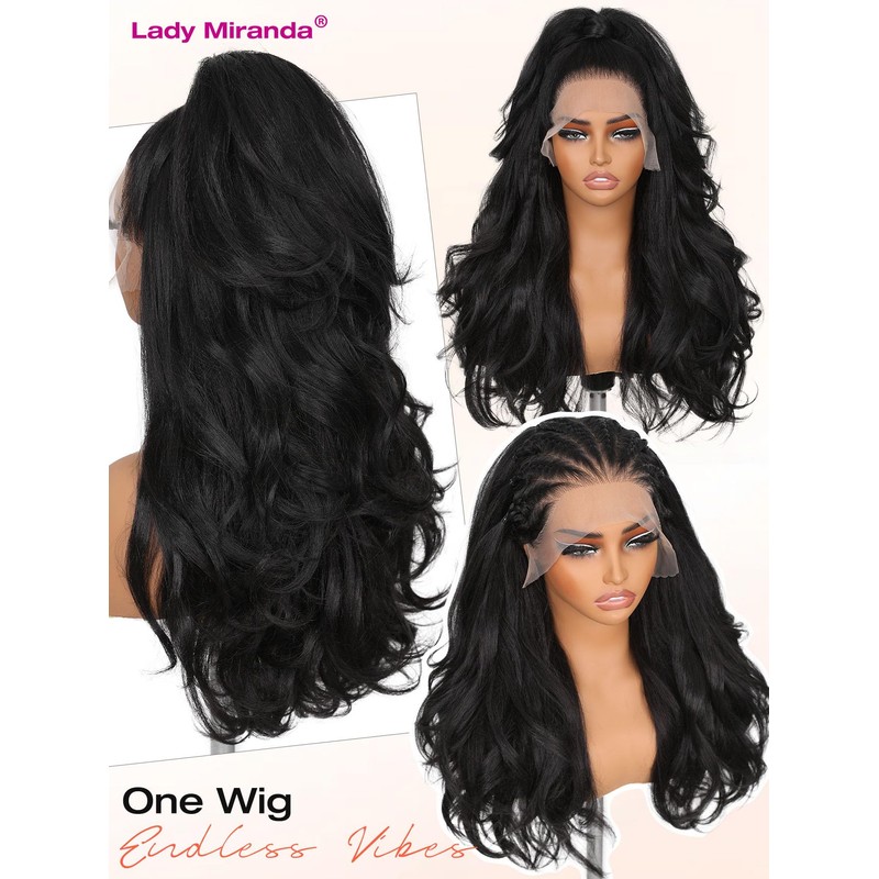 Lady Miranda Yaki Curly Layered 13 * 6 Lace Front