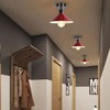 DCVOLTAGE 1 Pcs Modern Ceiling Lamp Shade Red Metal Cone