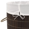 ZJMTOCYU Round Laundry Bin for Easy Storage, Lightweight and Portable,