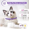 4 Pack Cat Calming Collar, Efficient Anxiety Relief, 38cm Adjustable