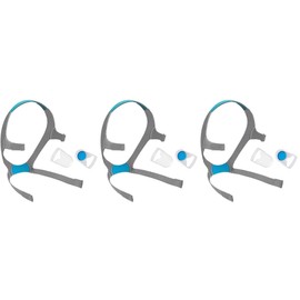 (3 PCS) Replacement Headgear Compatible for AirFit AirTouch F20 Full-face Cushion Frame Kit Accessories Supplies Straps Magnetic Clips (Medium)