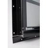 Shed Window 14x21 Black Flush - Vertical Slider with Tempered
