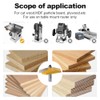 XDENGP Bevel Raised Panel Router Bits 1/2 Shank for Cabinet