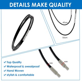 Leather Necklace, Black Braided Leather Chain, Black Leather Chain Cord, Leather Cord Necklace 3 mm, Black Faux Leather Necklace, Faux Leather Chain Black, 3 mm Woven Leather Chain Men, Leather
