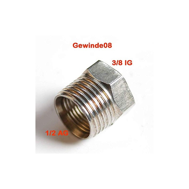 Thread Reducer From External Thread 1/2' Auf 3/8 Internal Thread