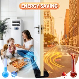 Under Door Draft Stopper for Bottom of Door 30 inch 90° Twin Triangle Door Draft Blocker Large Gap Draft Guard Door Seal Strip Soundproof Sweep Blocks Noise, Light, Dust Home Dorm Room Essential