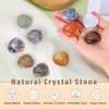 PATIKIL Natural Heart Shaped Crystal Stone, 1.2 Inch Mini Polished