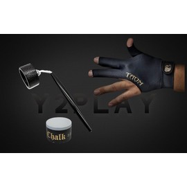 Y2PLAY Circle Pocket Chalker Pack - Taom Pool 2.0 Chalk and Taom Right Hand Large Glove