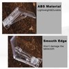 BOXOB 12pcs Spring Tablecloth Clips, Transparent Plastic Tablecloth Clips Picnic