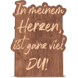 Paarkarte Holzkarte - In meinem Herzen ist ganz viel DU Geburtstagskarte | Ganz viel Liebe, Jahrestag, Liebe Ehe Partner Partnerin Love Herz ewig, Lustige Liebeserklärung