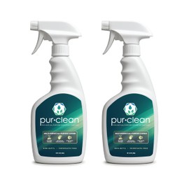 EvaClean PurClean All Purpose Cleaner – Ready to Use, 2-Pack Spray Bottles 32 FL Oz. Each, Biodegradable Degreaser, For Hospitals, Hotels, Schools, Daily Use, Mop, Spray, Wash, Lemon Scent