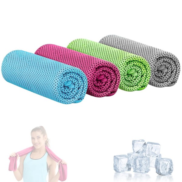 KUMSODE Set of 4 Fitness Towels, Hand Towels Set Made