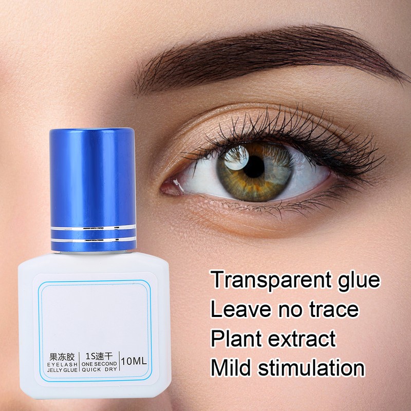 10ml Eyelash Extension Glue Transparent Fast Drying Longlasting Eyelash Grafting