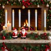 Eldnacele Flameless Window Taper Candles with Remote and Timer, Battery