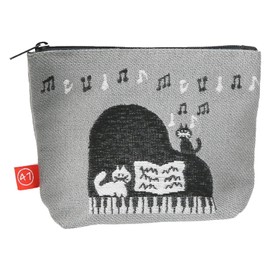 Chizutabi 47 japan rediscovery Pouch 44701801 Unisex 44701822A Gray [Shizuoka: Piano] Approx. Width 5.9 x Height 3.9 x Depth 2.0 inches (15 x 10 x 5 cm), Gray [Shizuoka: Piano]