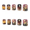 Halloween Press On Nails Short Square Fake Nails Acrylic Nails