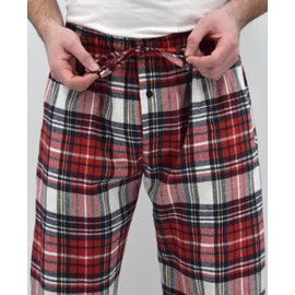 Andrew Scott Men's Cotton Super Soft Flannel Plaid Pajama Pants- 2 Pack