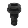 SEAFLO 1”, Black (1-Pack) Thru Hulls Fitting Thru-Hull with Check