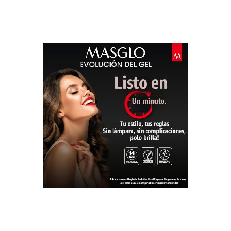 Masglo Gel Evolution Esmalte de Uñas Efecto Gel