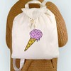 Azeeda 'Ice Cream Cone' Canvas Rucksack/Backpack (RK00008568)