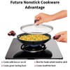 FUTURA Hawkins Nonstick Breakfast Pan Kadai, 0.9 Litre, Black (NBFP09G)