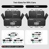 REEVAA Dog Car Seat Cover for Back Seat, Hard Bottom