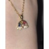 Rainbow 18k Gold Plated Rainbow Necklace & Pendant Minimalistic Gold