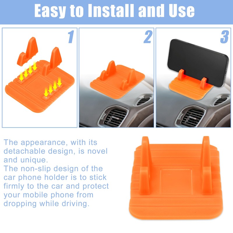 X AUTOHAUX Car Phone Holder Anti-slip Dashboard Phone GPS Mounting