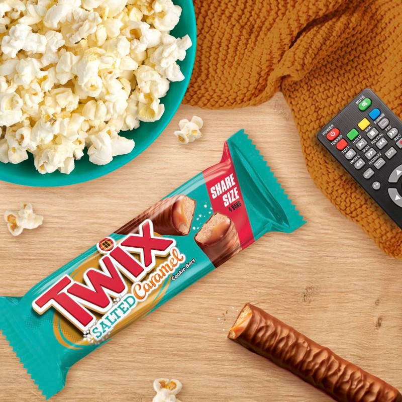 Twix Salted Caramel Chocolate Cookie Candy Bars Share Size Party