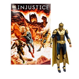 McFarlane DC Direct - Punchers - Dr. Fate Figura de 7 Pulgadas con Injustice 2 Comic