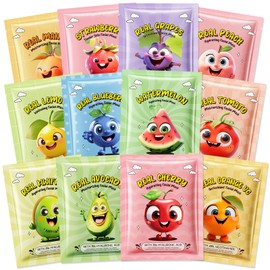 Yishifa 12 Pack Fruit Face Masks for Kids Teens Girls Spa Night Party Facial Mask Skincare Set, Moisturizing Sheet Masks Spa Party Supplies For Girls, Birthday Mother's Day Gifts for Women Men