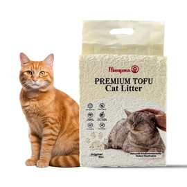 Musupaws PREMIUM Tofu Cat Litter (Original) 100% Natural Ingredients, Ultra Absorbent, Dust - Free, Flushable, Easy Cleaning & Scooping - Pretty kitty Odor Control lightweight Multi-Cat Quick Clumping