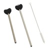 Anti Wrinkle Straw Stainless Steel Lip Line Prevention Straw Reusable