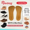 pedag Correct Plus 3/4 Length Vegetable Tanned Leather Orthotic Footbed