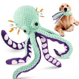 dponKI Octopus Dog Plush Toy Sounds Interactive Boredom Companion pet Size 12.5 * 4.7 * 3.5 inches Weight 2.8 Ounces