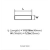 Amerock BP19009BBZ Bar Pulls Cabinet T-Knob, 1-15/16 in (49 mm)