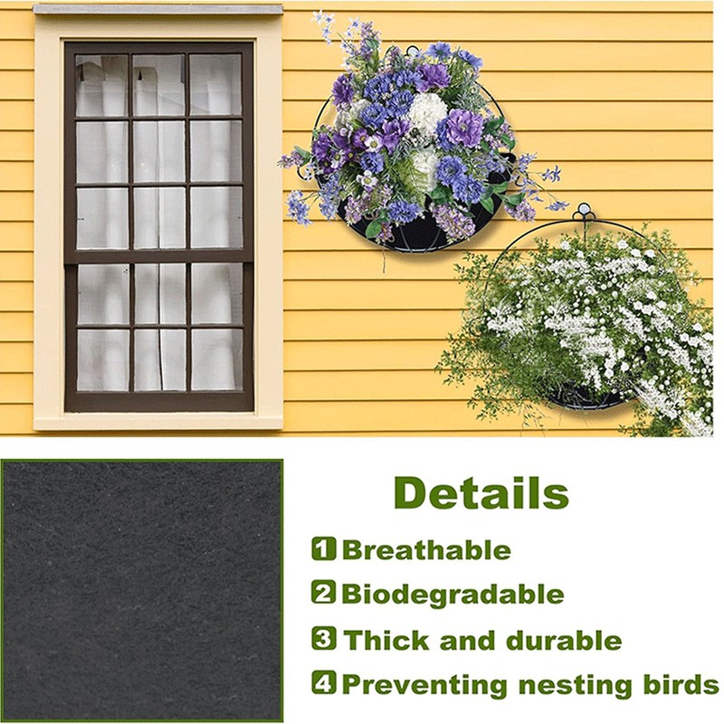 3pcs Half Round Planter Liner Half Circle Flower Pot Liner