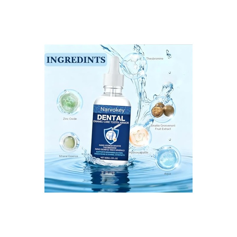 Cavity Repair Tooth Armor Transparent Enamel Strengthening Formula Drops with