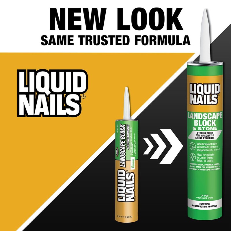 Liquid Nails - LN-905 Landscape Block Adhesive (LN905), Low VOC,