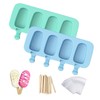 Popsicles Molds, Ozera 2 Pack Homemade Cake Pop Molds, Reusable