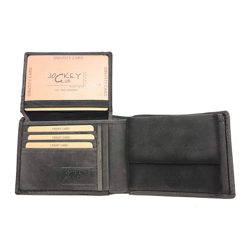 Jockey Club Genuine Leather Biker Wallet Horizontal Hunter Leather Motorcycle