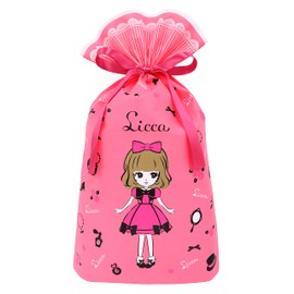 Indigo Takara Tomy Licca-chan Wrapping Bag, Gift Bag L, Pink TA656