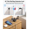 Travel Power Bar with USB C Port, NTONPOWER Flat Plug