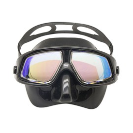 Farsighted Hyperopia +2.0 to +6.0 Scuba Diving Mask with Snorkel Options Anti-Fog, UV Protection (Silver Scuba Mask w/ Snorkel, +4.0 Plus)