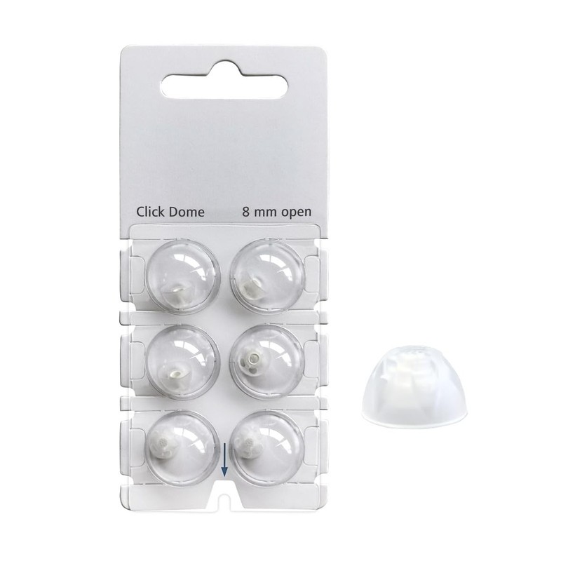 Hearing360 6 Click-Open Domes for Signia Hearing Aids, Rexton (M