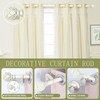 TANGWIN Antique White Curtain Rods for Windows 28 to 48