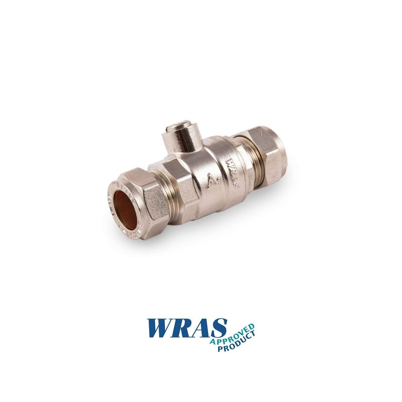 2 Number 15mm Isolating Valve CP Full Flow Bore Compression